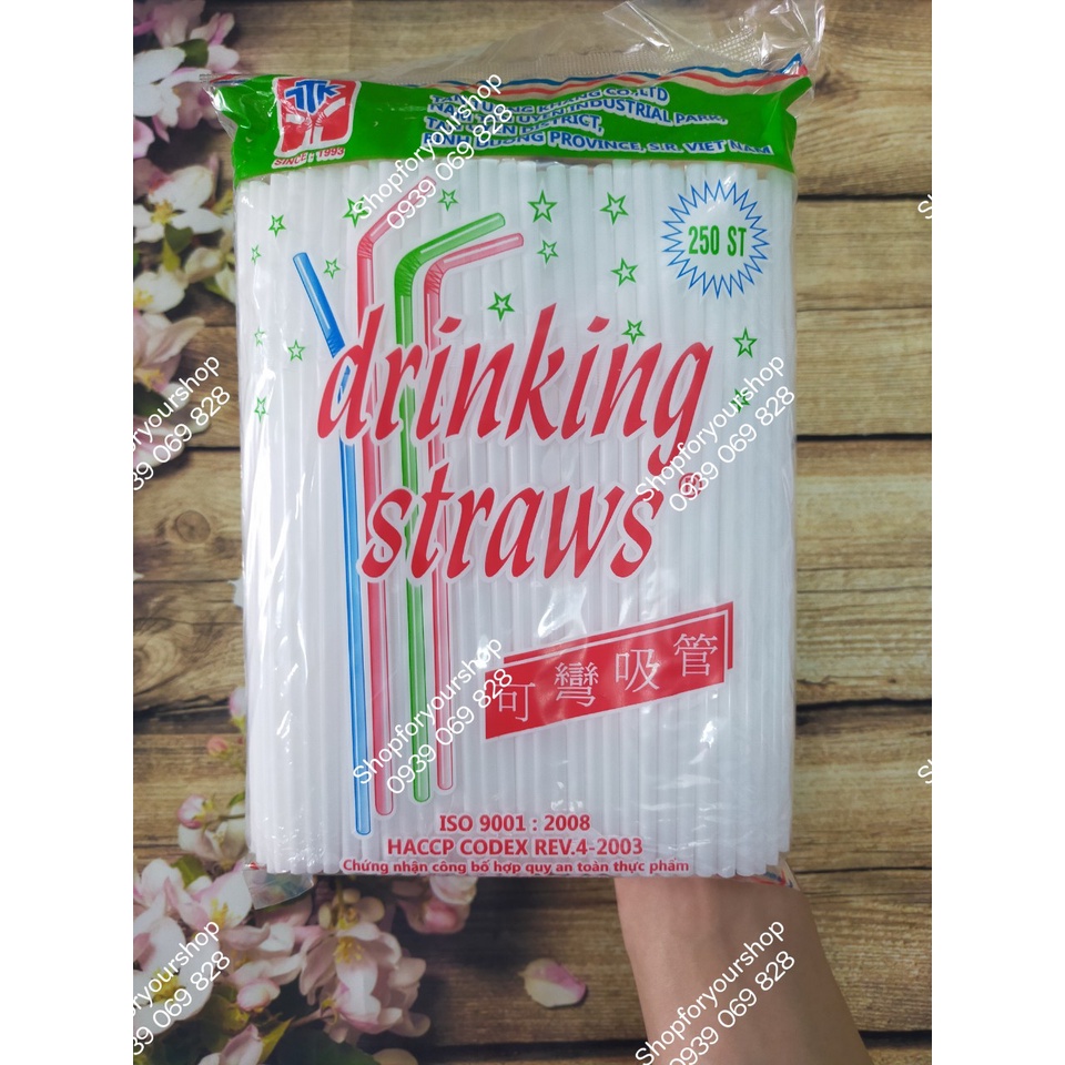 250 ỐNG HÚT CONG TRẮNG