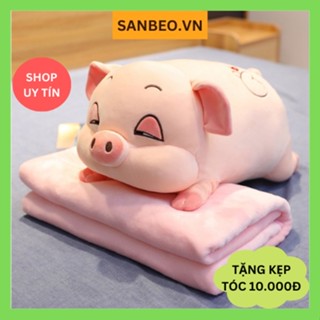  Gấu bông,Gối ôm hình thú con heo béo mắt hí cute thú nhồi bông con lợn ngủ size 40cm 45cm 80cm 1m 1m 1m2-SANBEO.VN 
