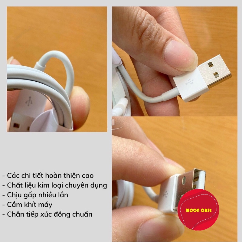 ✓ Sạc nhanh ✓ Siêu bền Cáp sạc cao cấp dành cho 7/8/7plus/8plus/x/xsmax/11/12/13/promax dòng điện 2A hỗ trợ sạc nhanh