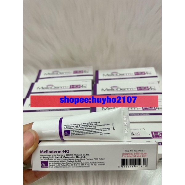 Kem MelloDerm HQ 4% loại bỏ thâm nám,tàn nhang,trắng da