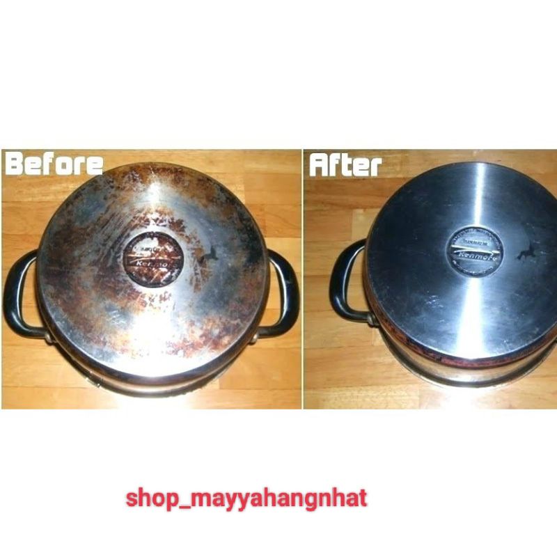 BỘT TẨY VỆ SINH NỒI XOONG CHẢO SÁNG BÓNG ZEBRA STEEL CLEANER THÁI LAN
