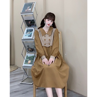 Váy Bầu cách điệu ,dài tay ,dáng baggydol 🌱Hàng loại 1 🌱phù hợp mặc mùa thu đông ,freesize 43-68kg