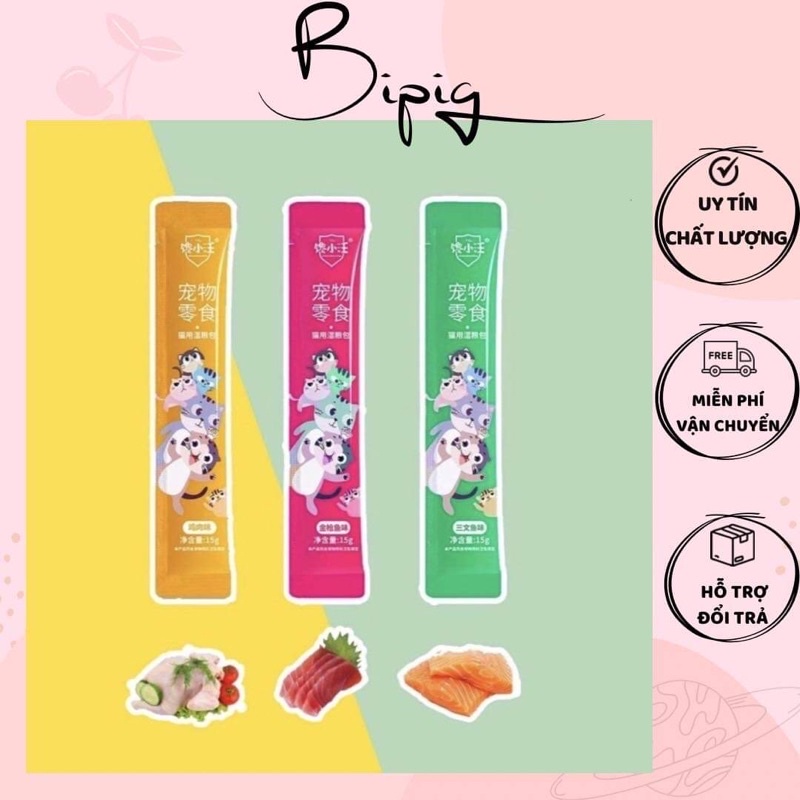 Combo 20/50/100 Thanh Súp Thưởng Cho Mèo SHIZUKA / CATFOOD / CIAO WANG 15gr