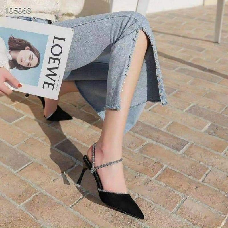 Xả Hàng sandan cao gót size 36