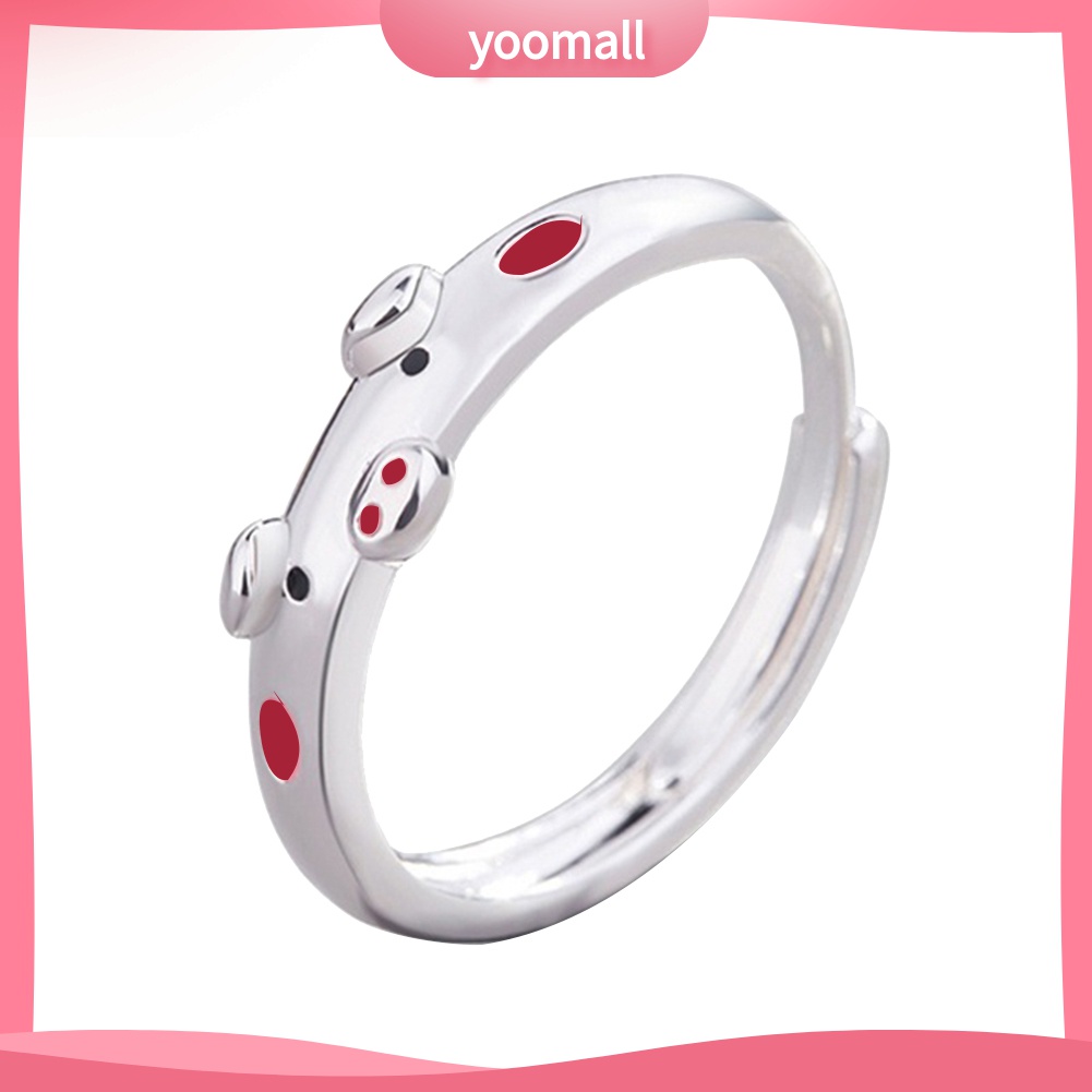 Nhẫn Hở Hình Chú Heo Hoạt Hình Dễ Thương Dùng Làm Quà Tặng Sinh Nhật Cho Bạn Gái