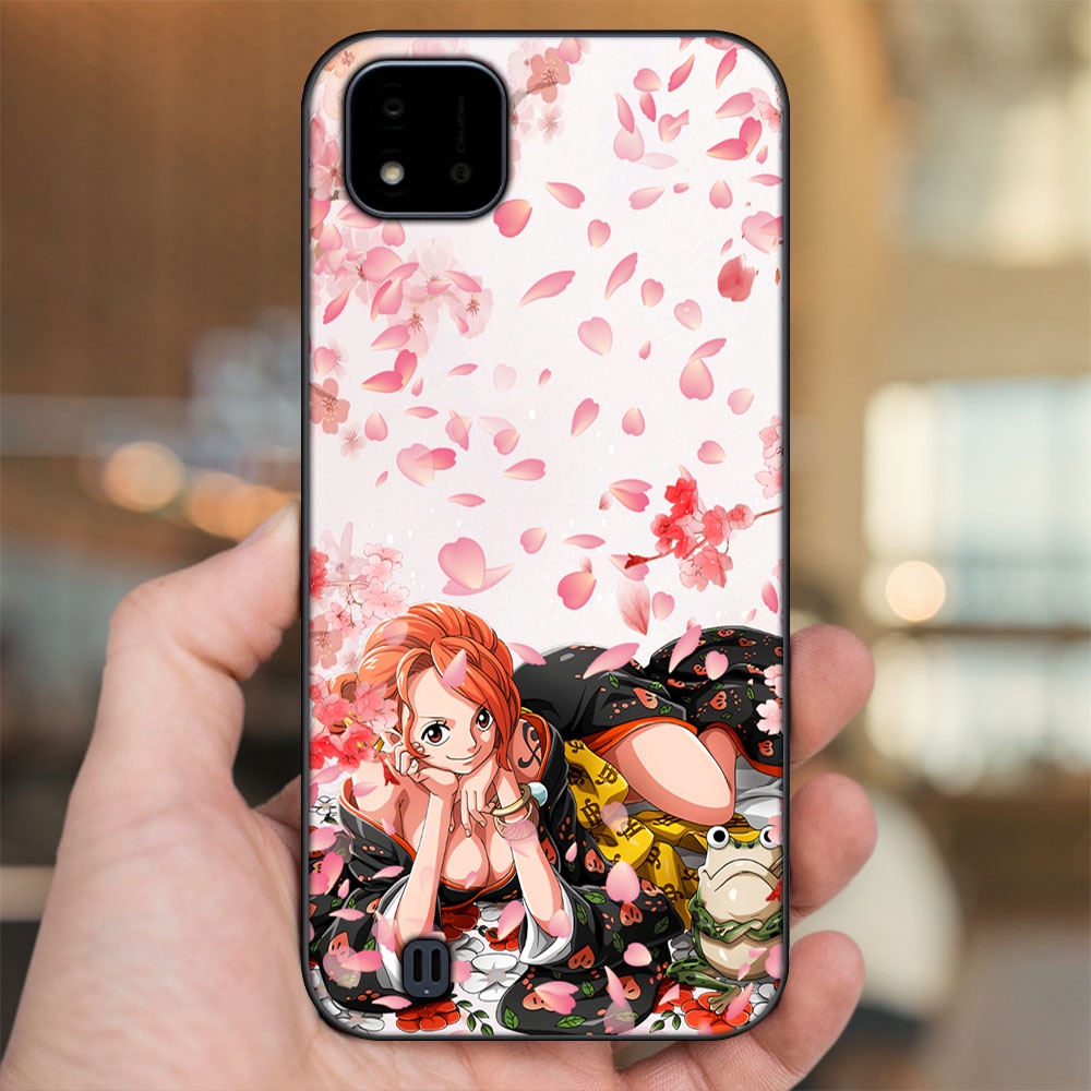Ốp lưng Realme C11 2021, C20 viền đen in hình Nami One Piece Đảo Hải Tặc
