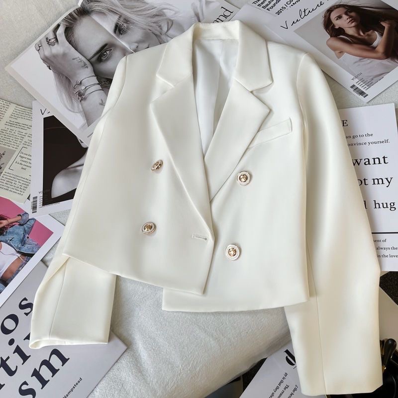 [ Sẵn hot] Áo blazer dáng ngắn , Áo vest Phong Cách Hàn Quốc , Trẻ Trung 2 Lớp | BigBuy360 - bigbuy360.vn