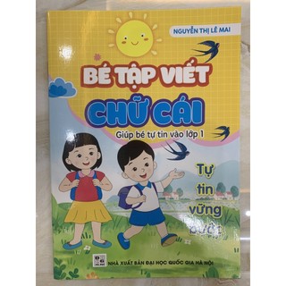 Bé tập viết chữ cái
