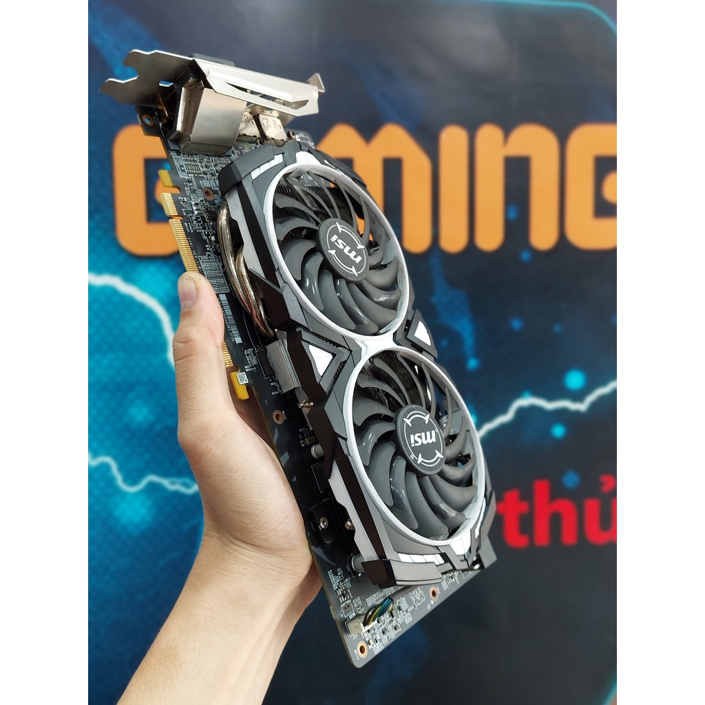 Card Đồ Họa RX580 8G MSI ARMOR OC - Đã qua sử dụng, 2nd, LikeNew, BH Hãng Đến T12/2022
