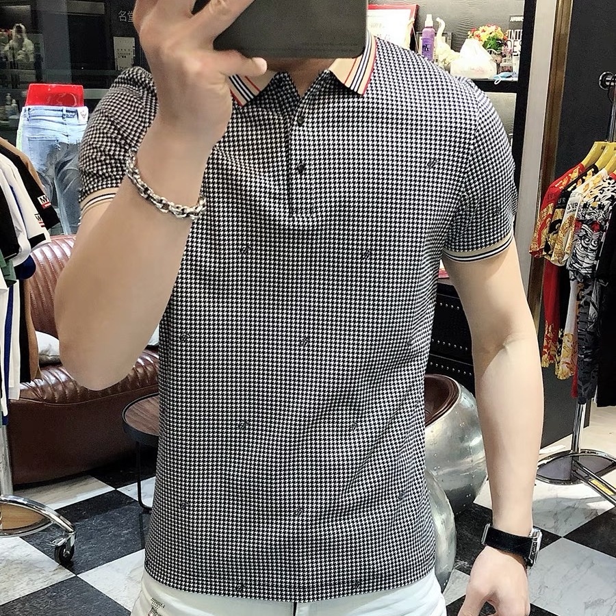 Áo polo Ngắn Tay In Chữ Thời Trang Mùa Hè Mới Cho Nam