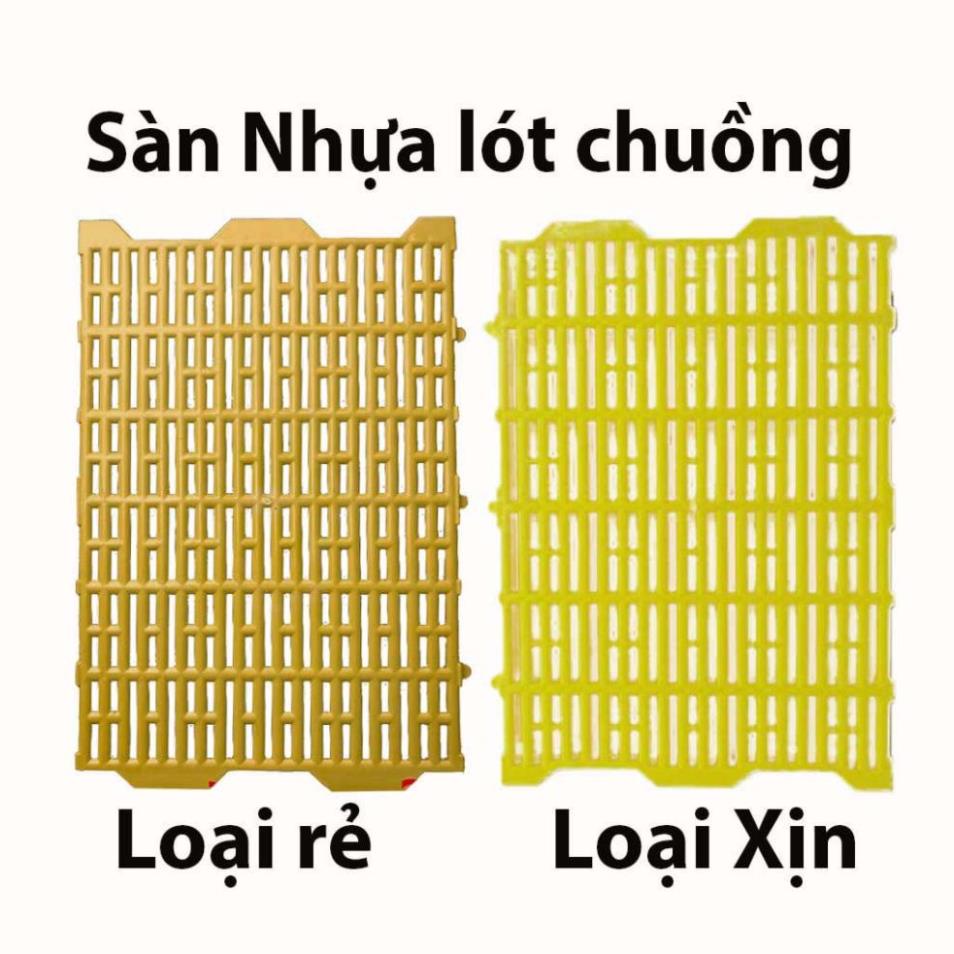 Sàn nhựa lót chuồng chó mèo Orgo New màu vàng loại 1 dày nặng 1,4kg/tấm size 40x55cm