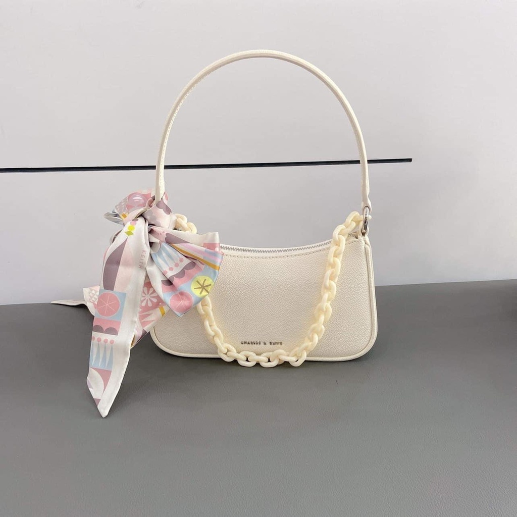 Túi xách nữ kẹp nách La Dolce Vita quai lụa, 2 dây đeo vai đeo chéo - CK180