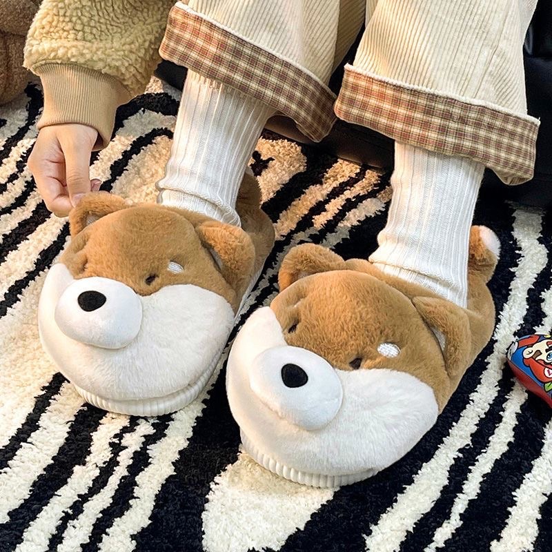 Dép lông chú cún 🐶 Shiba xinh  size 35-43