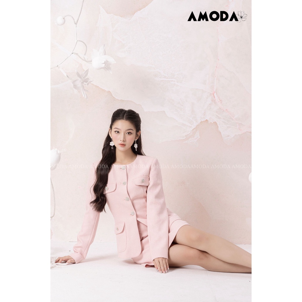 Set thiết kế cao cấp 𝙇𝙪𝙘𝙘𝙮 𝐒𝐞𝐭 áo và chân váy siêu xinh cho nàng AMODA