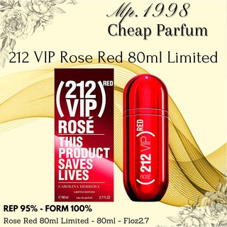 🎁 nước hoa nữ bản 212 vip rose red edp 80ml bản limited 🎁