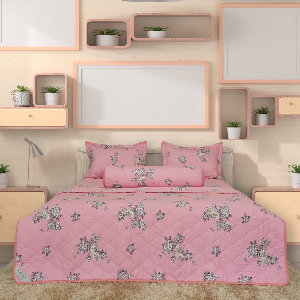 Bộ Chăn Ga Gối Cotton Hometex - Chăn Drap Gối Hometex - Sản Phẩm Của CTY May Thiên Hà