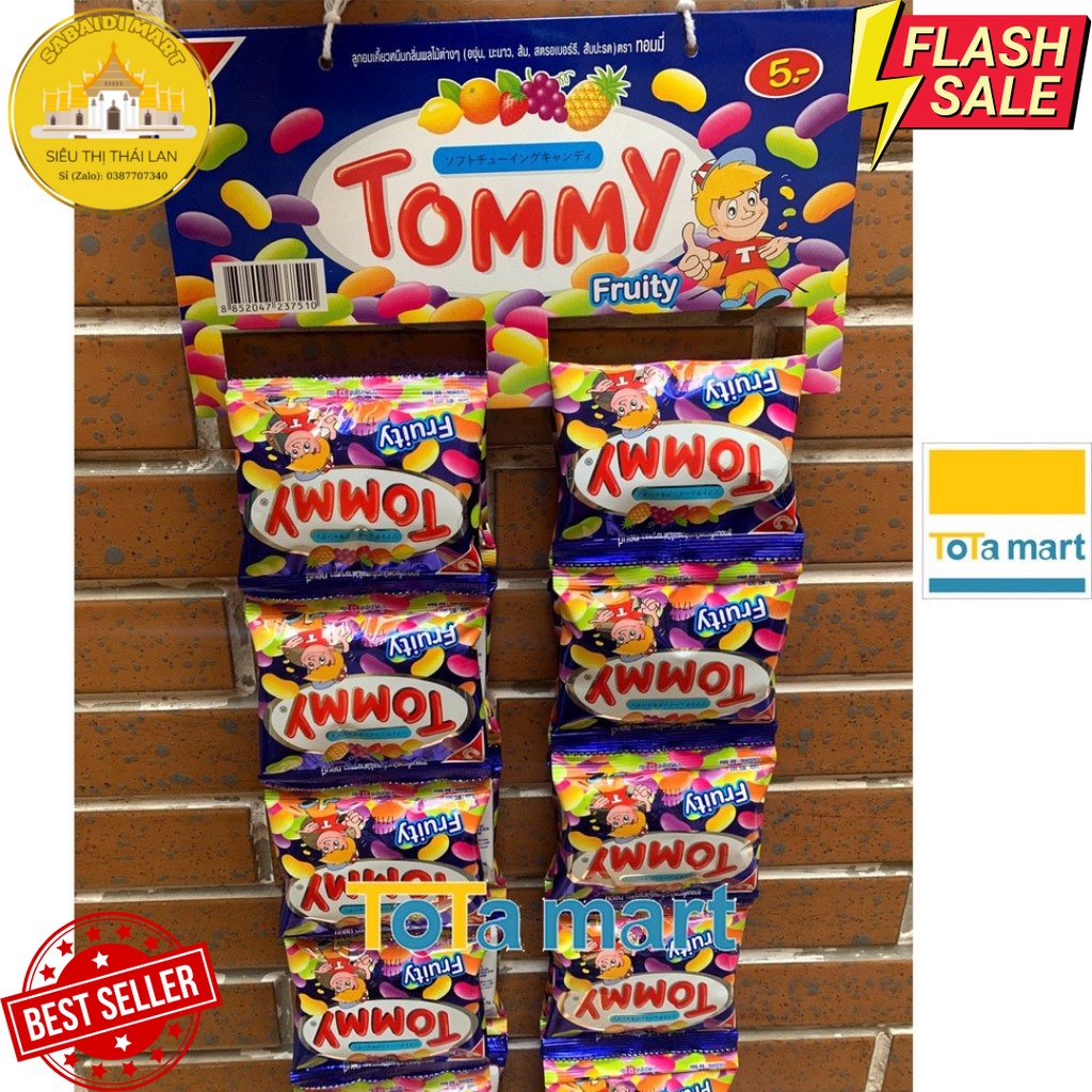 Kẹo Dẻo Trái Cây Tommy Thái Lan - 18g