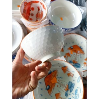 chén 3d mèo ú,bát gốm sứ in hình thú