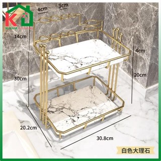 Kệ sứ để đồ nhà tắm có ống cắm bàn chải tiện lợi cao cấp