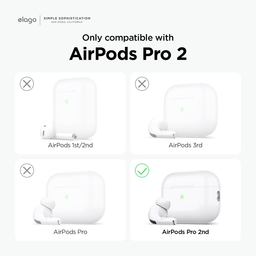 Ốp Elago Silicone Hang Case Dành Cho Airpods Pro 2  - Hàng Chính Hãng