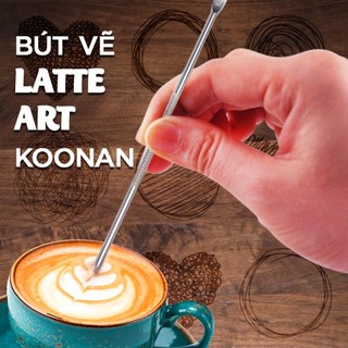 Bút vẽ cà phê latte, bút vẽ capuchino bằng inox