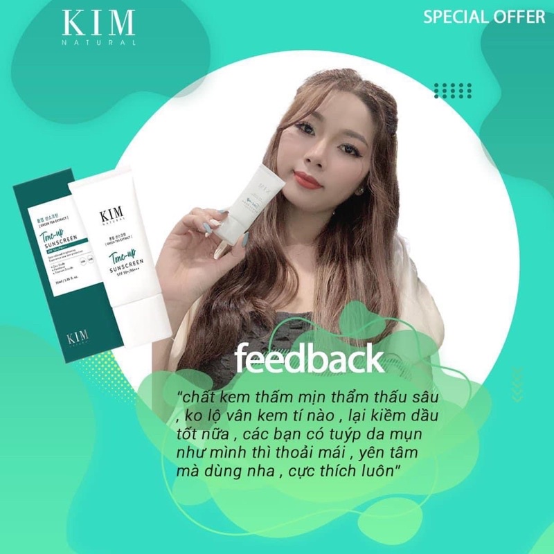 KEM CHỐNG NẮNG TONE-UP KIMNATURAL
