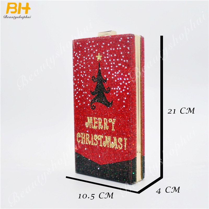 Túi Đeo Chéo Hình Vuông Nhỏ Bằng Nhựa Đính Kim Cương Phong Cách Âu Mỹ Mới Cho Nữ