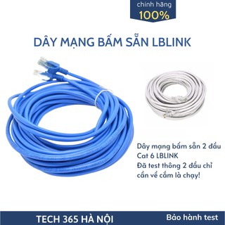 Dây mạng bấm sẵn 2 đầu cat6e lblink 1m 2m 3m 4m 5m - dây chính hãng
