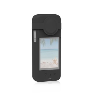 Ốp điện thoại silicon puluz có nắp lens bảo vệ camera cho insta360 one x3 insta360 one x3