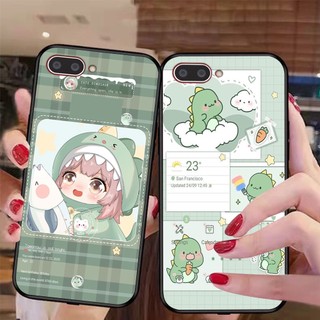 Ốp lưng điện thoại oppo a3s / oppo a1k / realme c1 / realme c2 khủng long dino happy