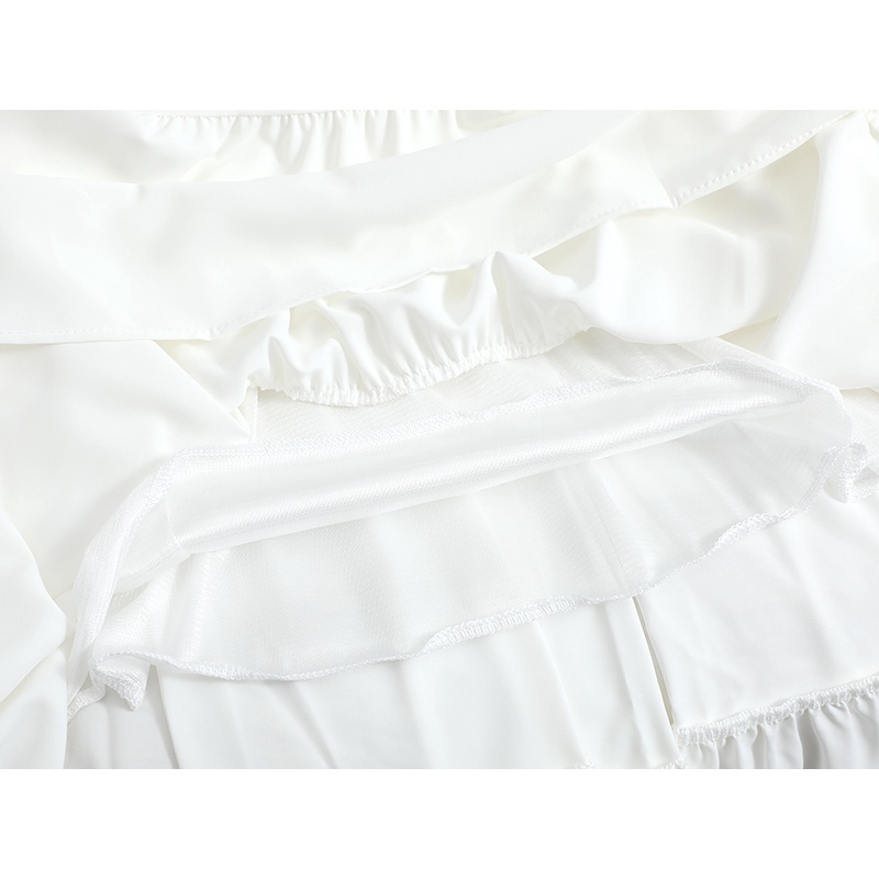 Chân váy suông form dài nhún tầng thời trang, dáng tiểu thư Vintage chất xịn, đẹp