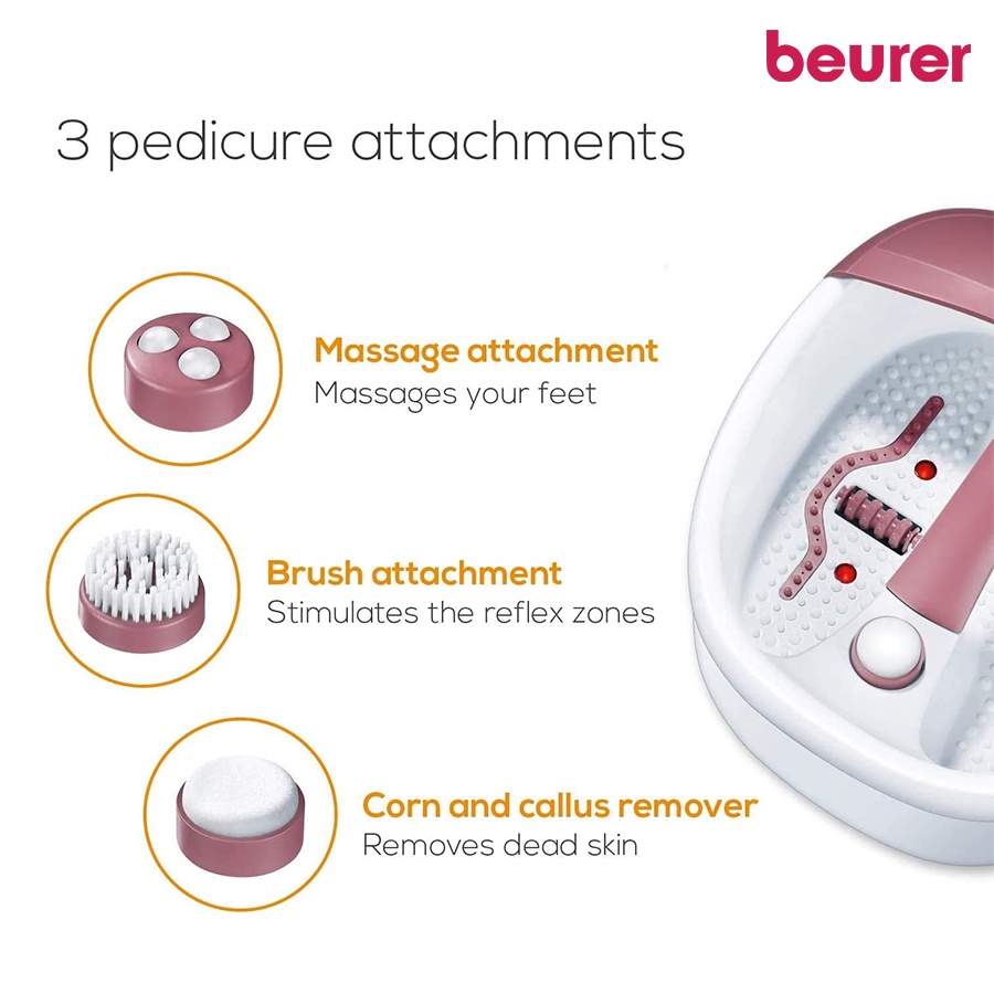 Bồn ngâm chân massage hồng ngoại Beurer FB35 Chính Hãng | 3 chế độ massage giúp thư giãn cơ bắp bị mỏ