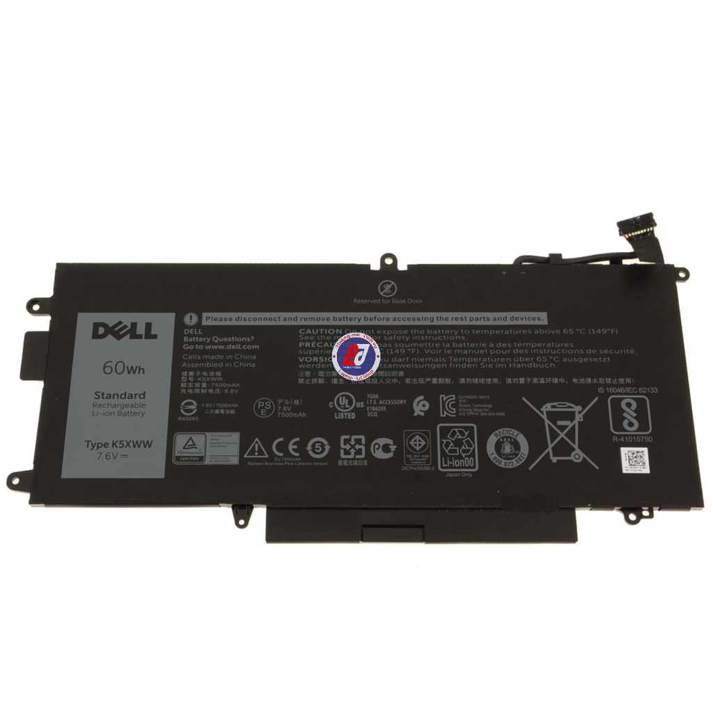 🎁 PIN ZIN 🎁 Pin(Battery) Dell Latitude 5285 5289 7389 7390 K5XWW New Original battery