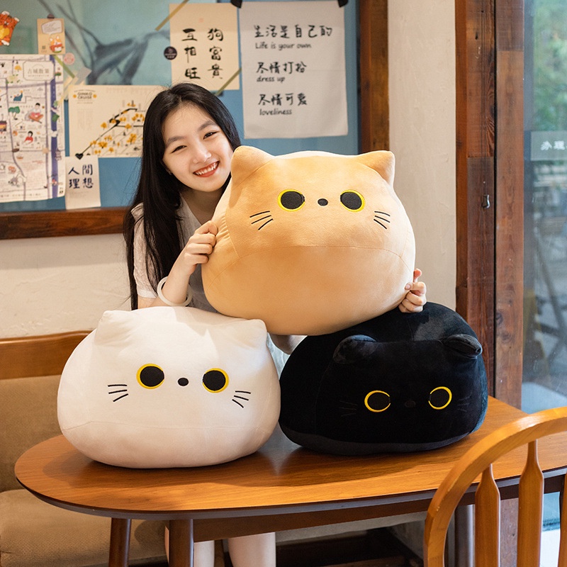 Mèo Đen Nhồi Bông Mềm Mại Xinh Xắn
