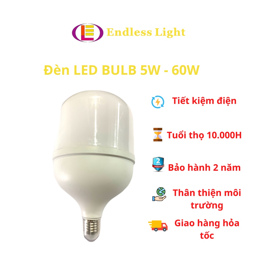 Đèn LED Bulb 5W đến 60W siêu rẻ