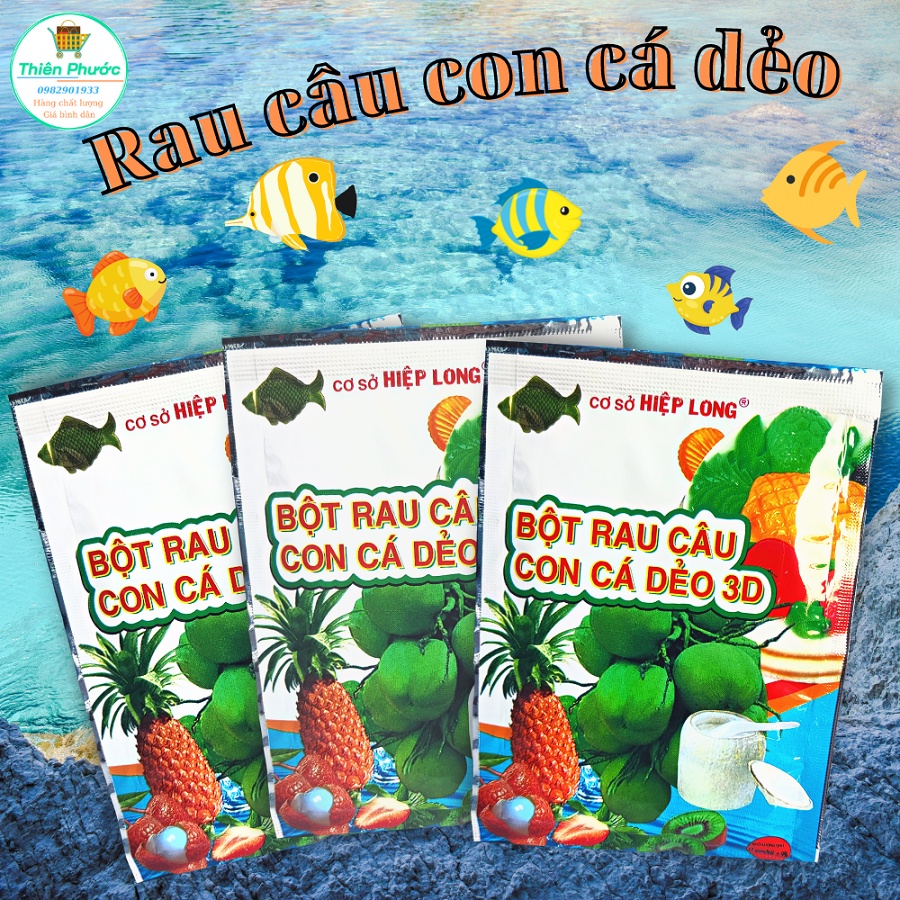 Râu câu dẻo hiệu con cá Hiệp Long,  1 gói 12g