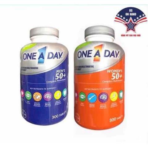 Vitamin tổng hợp cho Nam/ Nữ trên 50 Tuổi ONE A DAY MEN 50+ Healthy Advantage 300 viên mẫu mới