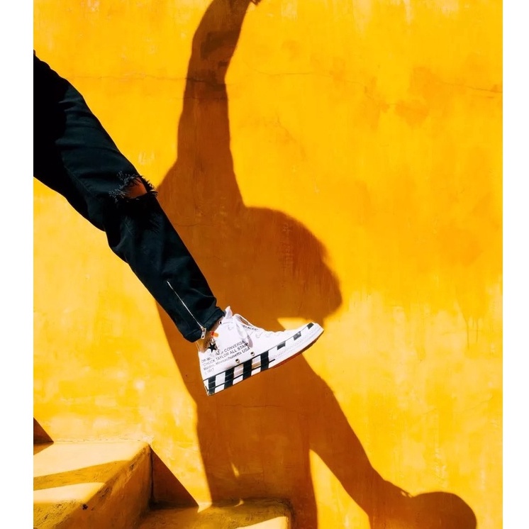 Off-white Giày Thể Thao Converse ALL STAR 70 OW 2.0 Cobrand MALDEN Massachusetts USA # 1420