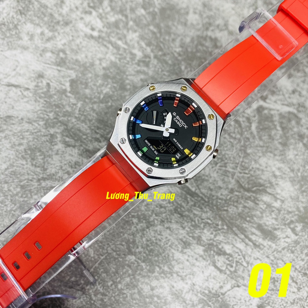 Đồng hồ nam G-SHOCK GA-2100-1A Rainbow Custom Gen 2 | GA 2100 Custom Gen 2 | GA-2100 Gen 2 | Full phụ kiện