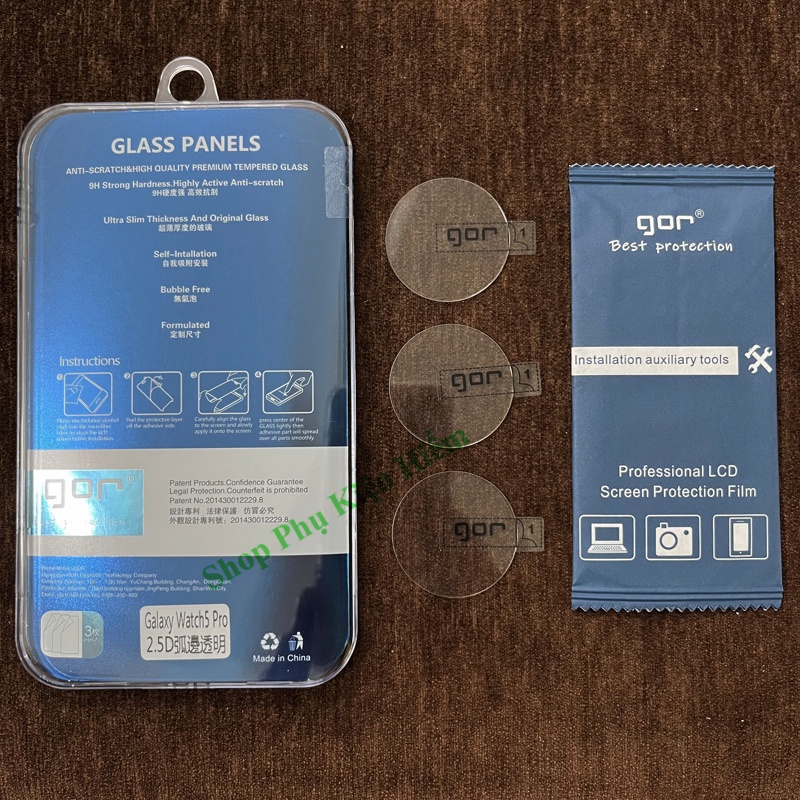 3 Kính cường lực Samsung Watch 5 - Watch 5 Pro hãng Gor