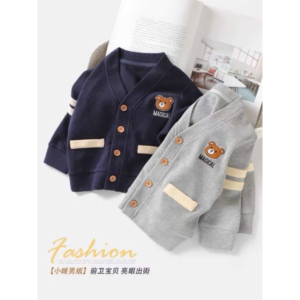Áo cardigan cho bé trai