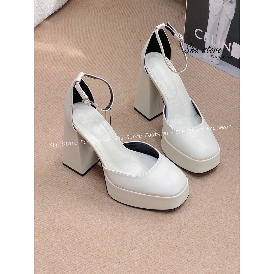 Giày Sandal Cao Gót Zara Đế Xuồng Khóa Gài Chống Thấm Nước Thời Trang Nữ Shu Store