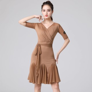 Đầm Khiêu Vũ Latin Ôm Eo Thiết Kế Dễ Thương Cho Nữ