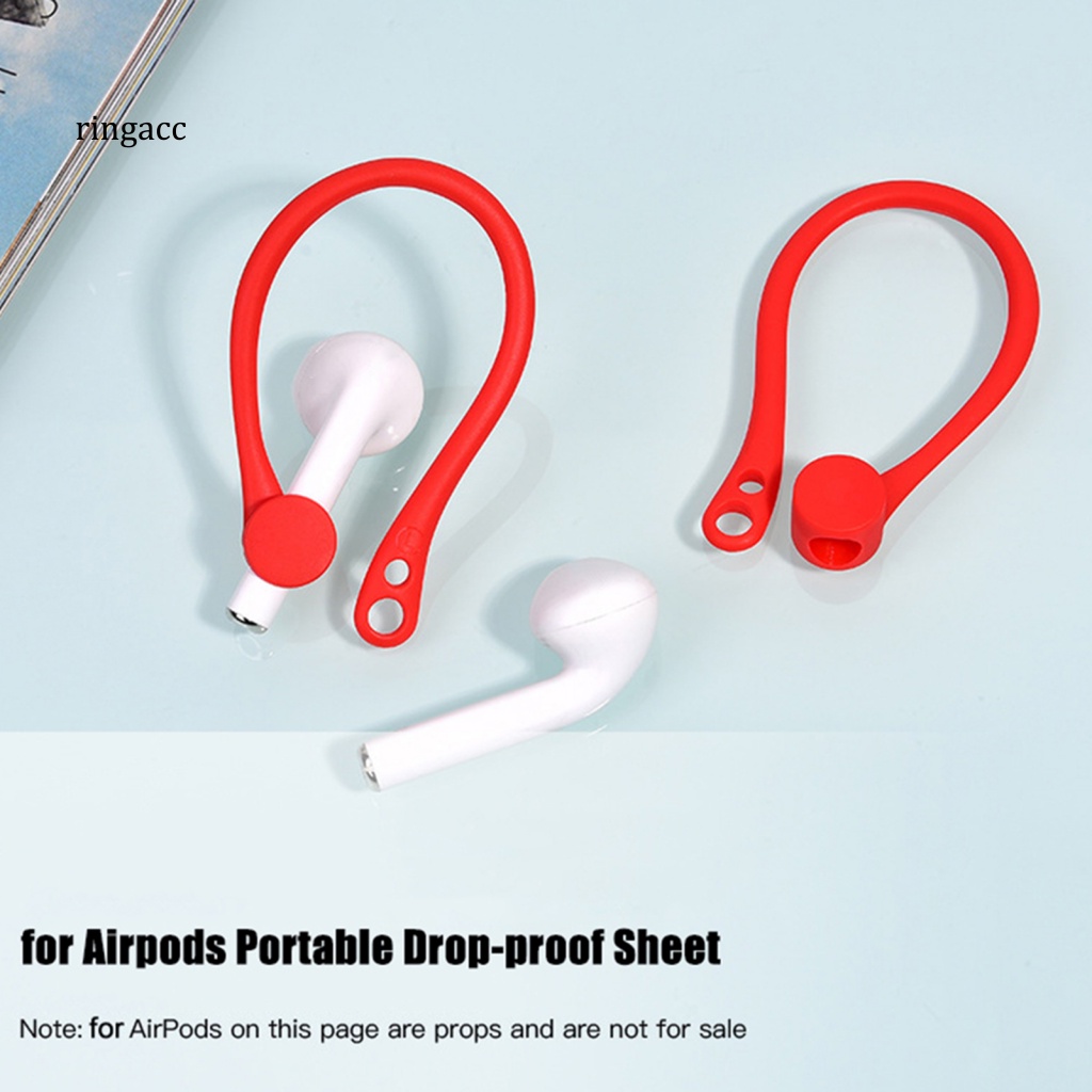 1 Cặp Móc Kẹp Tai Nghe Bằng Silicone Tiện Dụng Cho Air-pods 1 / 2
