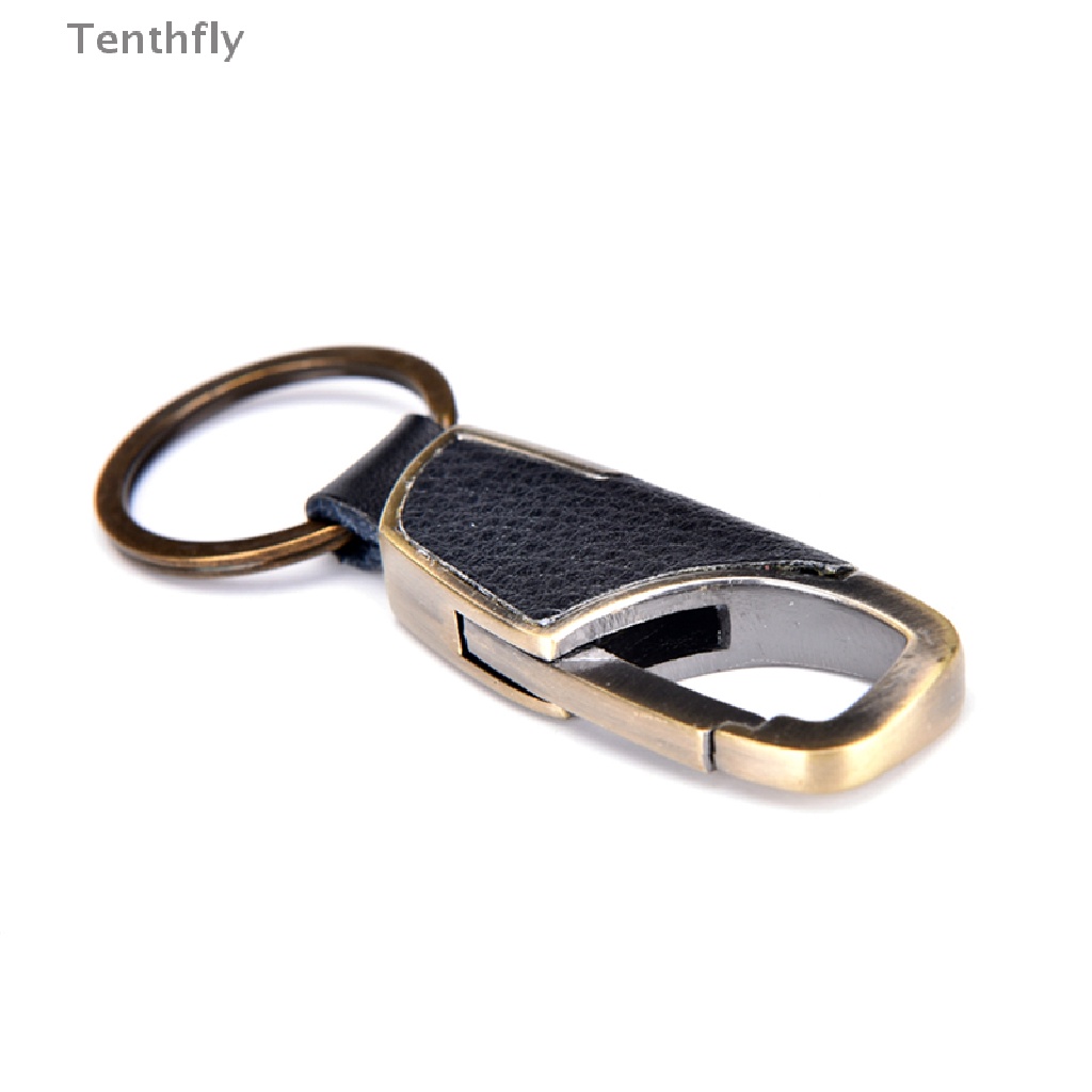 Móc Khóa Kim Loại Phối Da Sáng Tạo Cho Nam Mới