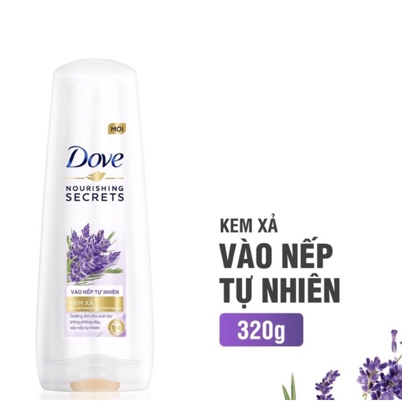 Kem xả dove vào nếp sống động tự nhiên