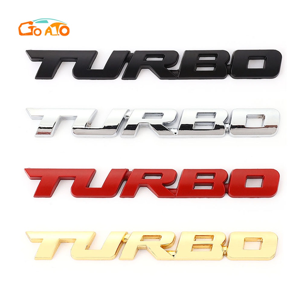 GTIOATO TURBO Huy Hiệu Xe Hơi Biểu Tượng Xe Biểu Tượng Oto Biểu Tượng ô Tô Huy Hiệu ô Tô Hợp Kim Nhôm Biểu Tượng Xe Hơi Phụ KiệN Trang Trí Ô Tô