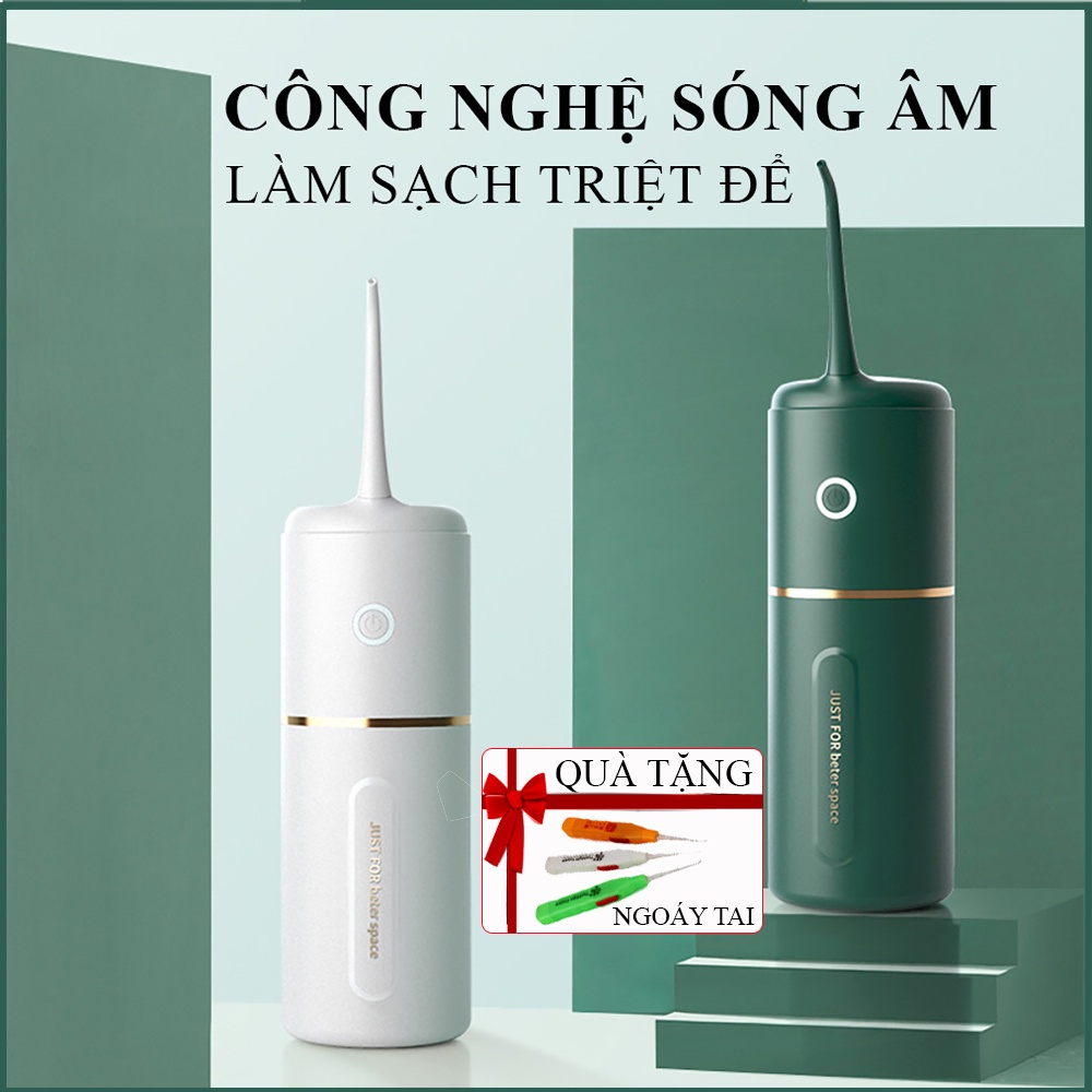 Máy Tăm Nước cầm tay Oral Irrigator - Tăm nước vệ sinh răng miệng công nghệ Châu Âu 3 chế độ phun an toàn , hiệu quả