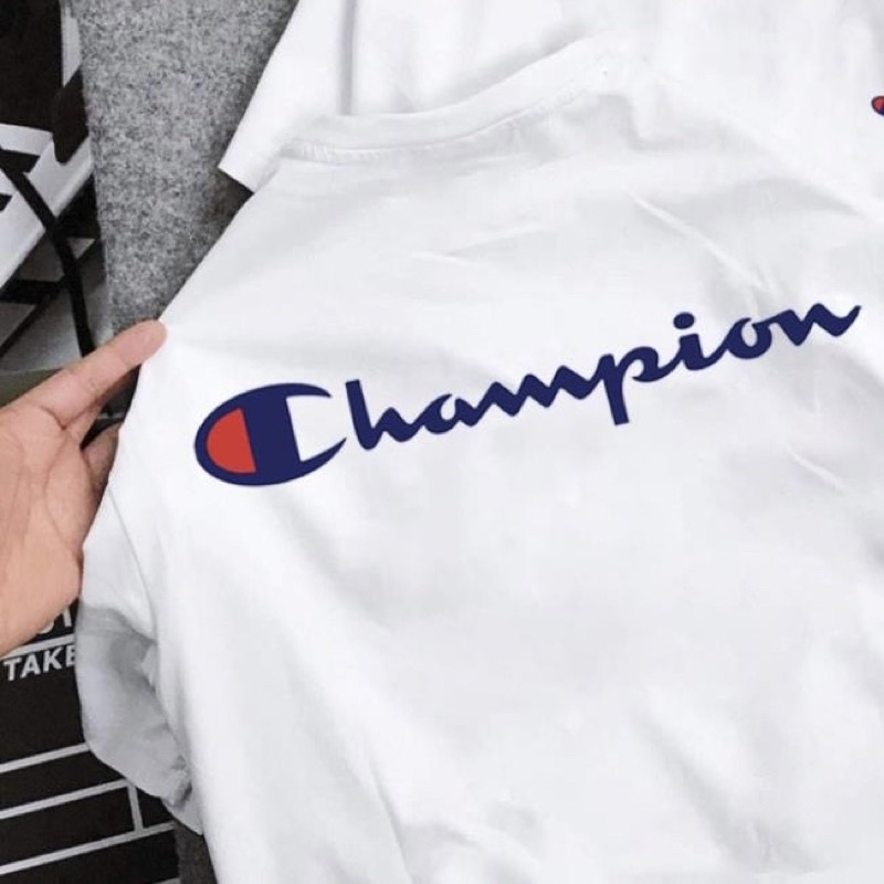 Logo ủi áo chữ Champion 20cm