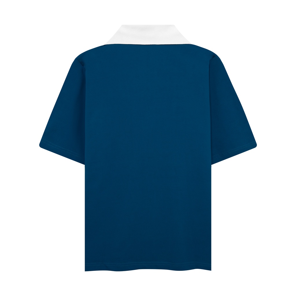 Áo thun Polo dáng Crop Introvert Boy Club - Xanh